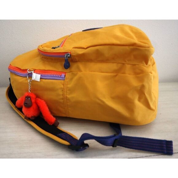 Kipling KIA5L4-7CY Women's Spicy Gold Yellow 15" Laptop Seoul Backpack - Picture 6 of 15